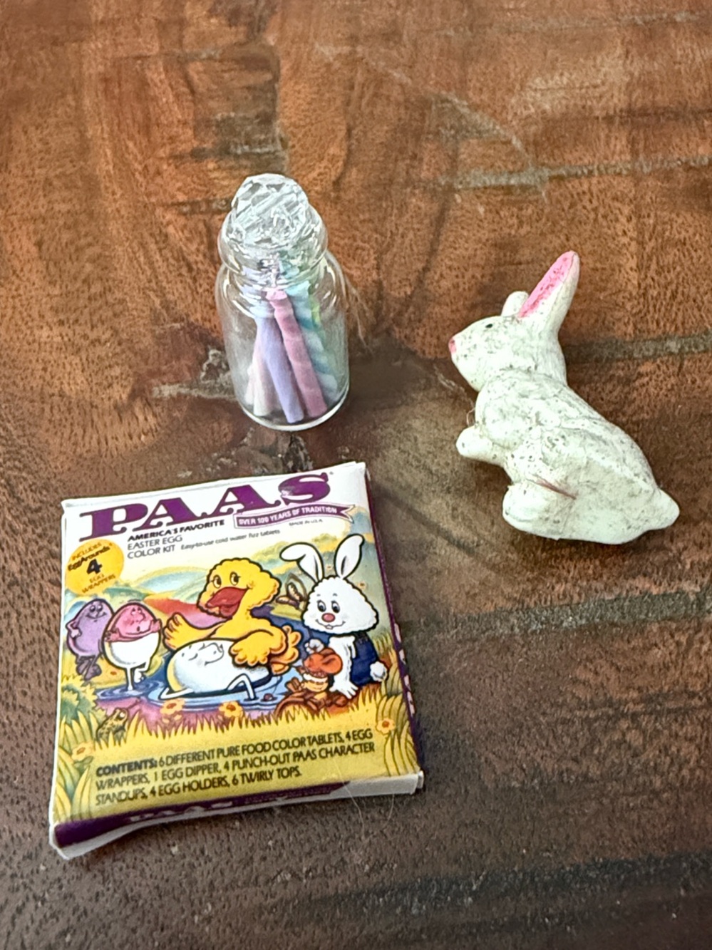 Dollhouse Miniature Easter Decor Set Vintage Style, Top Quality